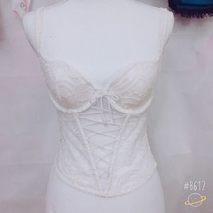 Victoria’s Secret Dream Angels Lace Corset, Ivory